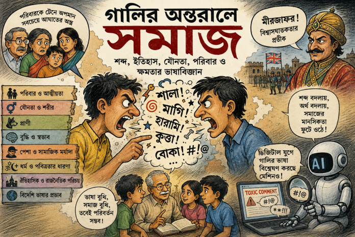 বাংলা গালির অন্তরালে সমাজ: শব্দ, ইতিহাস, যৌনতা, পরিবার ও ক্ষমতার ভাষাবিজ্ঞান