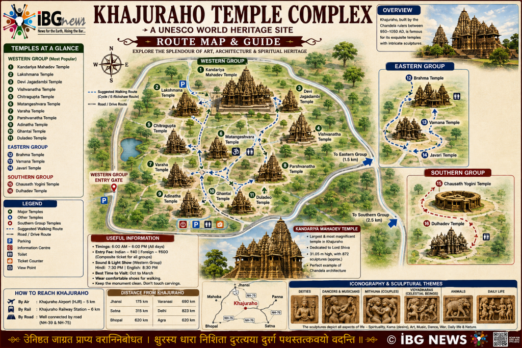 Khajuraho Map