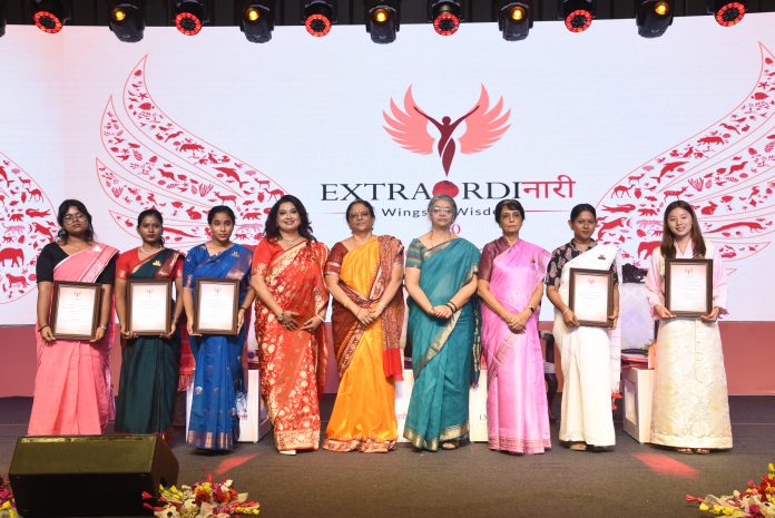 (L to R) Nira Das, Sonia Chand, Tanusree Adak, Dr. Dhriti Banerjee, Dr. Tessy Thomas, Smt. TCA Kalyani, Dr. Nandita Chatterjee, Manasi Barik, Alsung Sherpa