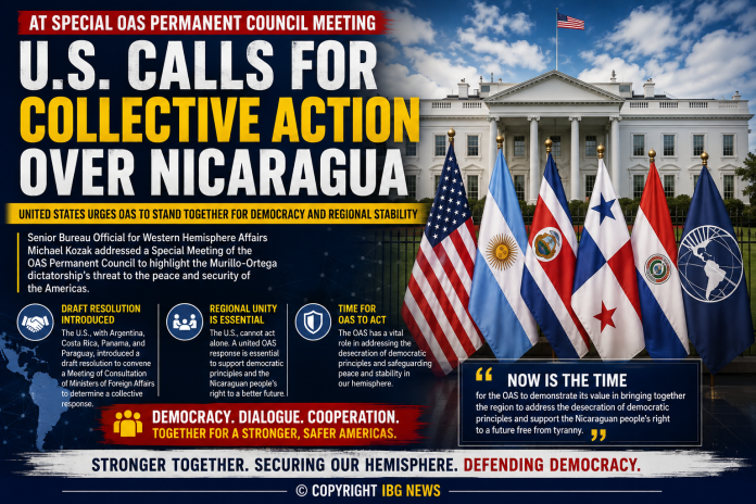 U.S. Calls for Collective OAS Action Over Nicaragua at Special Council Meeting