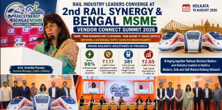 Rail Industry Leaders Converge at 2nd Rail Synergy & Bengal MSME Vendor Connect Summit 2026 Rail Industry Leaders Converge at 2nd Rail Synergy & Bengal MSME Vendor Connect Summit 2026