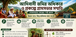 প্রকল্প বাস্তবায়নের ক্ষেত্রে আদিবাসী জমির অধিকার ও গ্রামসভার সম্মতি: সংসদে কেন্দ্রের অবস্থান স্পষ্ট প্রকল্প বাস্তবায়নের ক্ষেত্রে আদিবাসী জমির অধিকার ও গ্রামসভার সম্মতি: সংসদে কেন্দ্রের অবস্থান স্পষ্ট