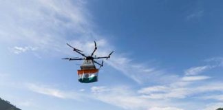 Shri Jyotiraditya M. Scindia Inaugurates First-Ever Drone Delivery of Tiranga by India Post India Post delivers Tiranga by drone from Mandi Head Post Office to Rehardhar Branch Post Office in Himachal Pradesh on the eve of Independence Day.
