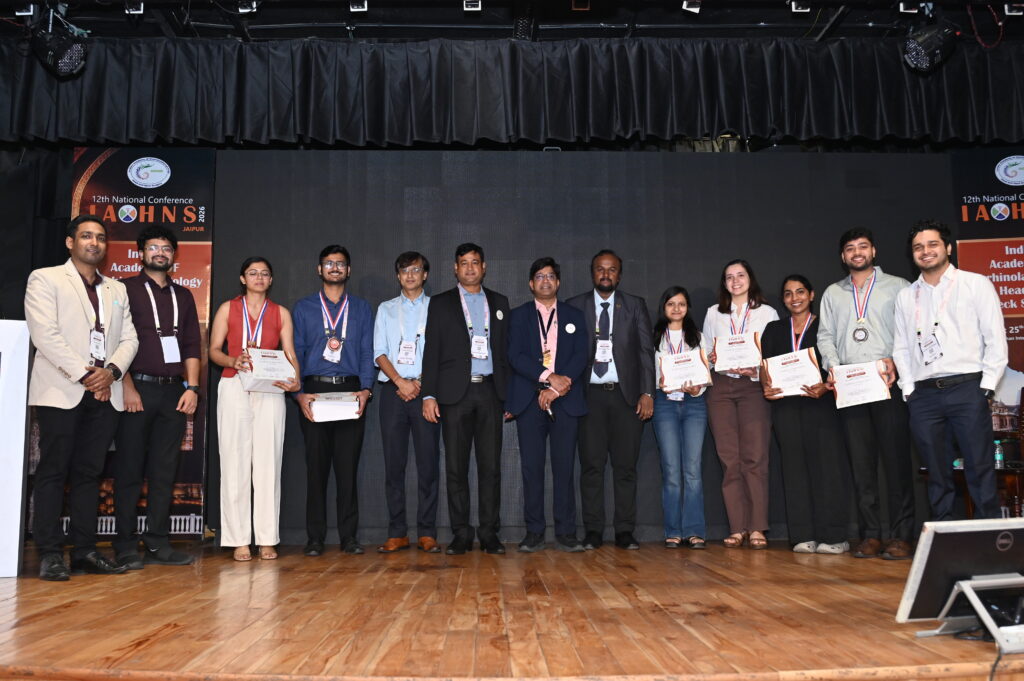 Members of the winning teams at the IAOHNS 2026 Hackathon.