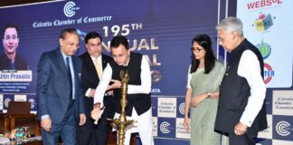 Calcutta Chamber of Commerce Holds Inaugural Session of its 195th Annual General Meeting Calcutta Chamber of Commerce Holds Inaugural Session of its 195th Annual General Meeting.