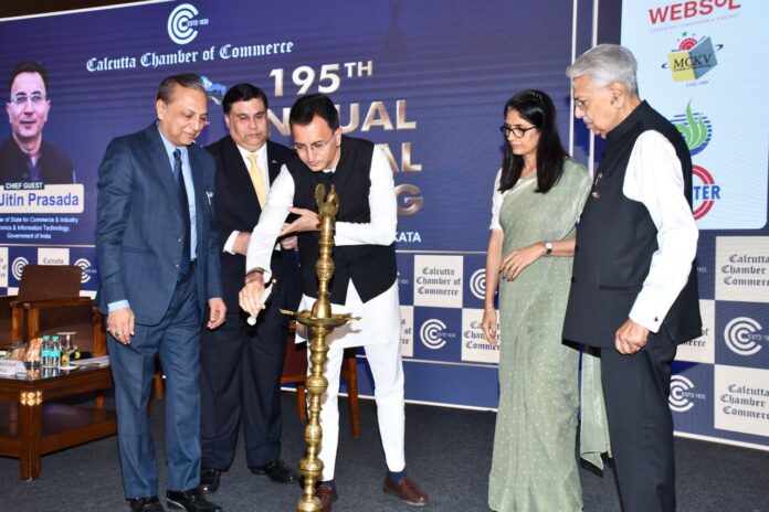 Calcutta Chamber of Commerce Holds Inaugural Session of its 195th Annual General Meeting.