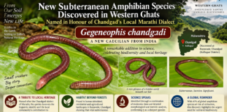 New Legless Amphibian Species Discovered in Maharashtra’s Western Ghats, Named After Chandgadi Dialect New Legless Amphibian Species Discovered in Maharashtra’s Western Ghats, Named After Chandgadi Dialect