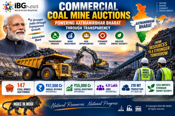 Commercial Coal Mine Auctions Strengthen India’s Push for Aatmanirbhar Bharat