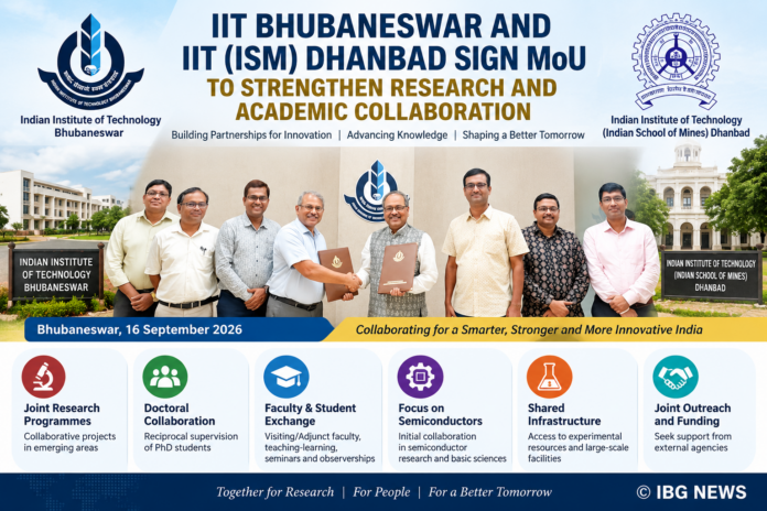 IIT Bhubaneswar, IIT (ISM) Dhanbad Sign MoU to Expand Research and Academic Collaboration IIT Bhubaneswar, IIT (ISM) Dhanbad Sign MoU to Expand Research and Academic Collaboration