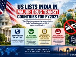 India Included in US Major Drug Transit List; Washington Praises Modi Government’s Anti-Drug Efforts India Included in US Major Drug Transit List; Washington Praises Modi Government’s Anti-Drug Efforts