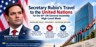 Secretary Marco Rubio to Visit New York for 81st UN General Assembly High-Level Week Secretary Marco Rubio to Visit New York for 81st UN General Assembly High-Level Week