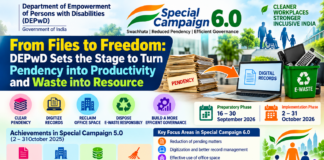 DEPwD Prepares for Special Campaign 6.0 with Focus on Pendency Reduction, Digital Records and E-Waste Management DEPwD Prepares for Special Campaign 6.0 with Focus on Pendency Reduction, Digital Records and E-Waste Management