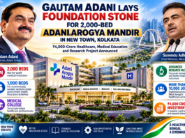 Adani Arogya Mandir Takes Shape in New Town as Gautam Adani Lays Foundation Stone for 2,000-Bed Healthcare Project Adani Arogya Mandir Takes Shape in New Town as Gautam Adani Lays Foundation Stone for 2,000-Bed Healthcare Project