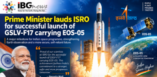 Prime Minister lauds ISRO for successful launch of GSLV-F17 carrying EOS-05 Prime Minister lauds ISRO for successful launch of GSLV-F17 carrying EOS-05