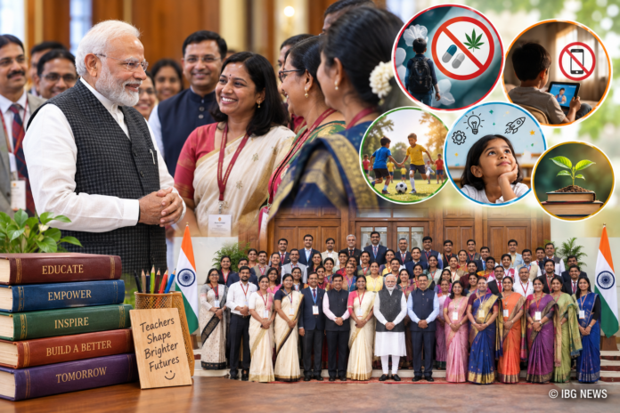 PM Modi Interacts with National Teachers Award Winners, Calls for Greater Focus on Children’s Well-Being