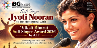 Sufi Singer Jyoti Nooran to Be Honoured with ‘Viksit Bharat Sufi Singer Award 2026 ‘ by ALF Sufi Singer Jyoti Nooran to Be Honoured with 'Viksit Bharat Sufi Singer Award 2026 ' by ALF