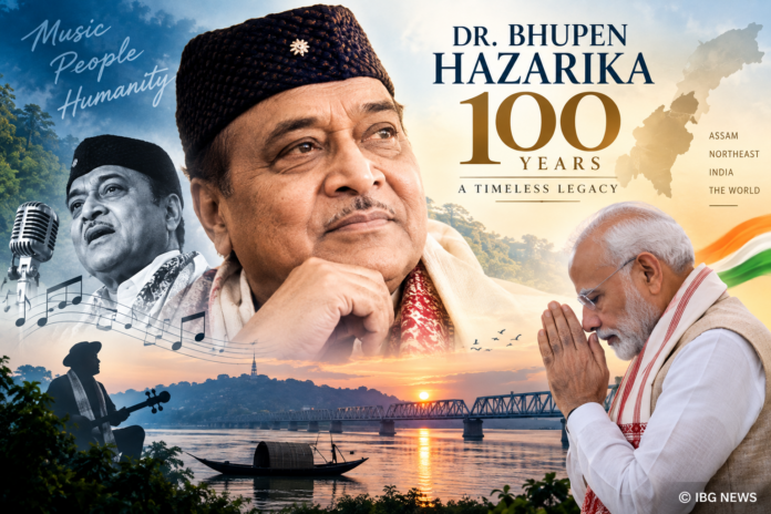 PM Modi Pays Tribute to Dr Bhupen Hazarika on His 100th Birth Anniversary