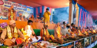 গীতা থেকে মহাভারত – ১৮ সংখ্যার তাৎপর্যে ১৮ কুণ্ডে মহাযজ্ঞ, বিশ্বশান্তির বার্তা কানমারিতে