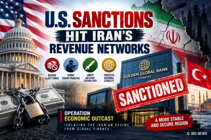 U.S. Tightens Financial Pressure on Iran, Targets Türkiye-Based Golden Global Bank
