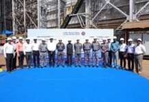 KEEL LAYING OF FIRST NEXT GENERATION MISSILE VESSEL (NGMV) FOR INDIAN NAVY AT COCHIN SHIPYARD LIMITED, KOCHI KEEL LAYING OF FIRST NEXT GENERATION MISSILE VESSEL (NGMV) FOR INDIAN NAVY AT COCHIN SHIPYARD LIMITED, KOCHI