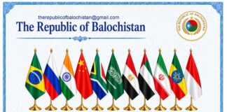 Republic of Balochistan Welcomes BRICS Joint Delhi Declaration: The Republic of Balochistan Is Also a Victim of Pakistan’s Terrorism Republic of Balochistan Welcomes BRICS Joint Delhi Declaration: The Republic of Balochistan Is Also a Victim of Pakistan’s Terrorism