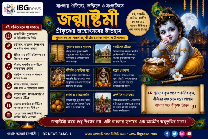 “জন্মাষ্টমীর ইতিহাস ও বাংলার কৃষ্ণসংস্কৃতি চণ্ডীদাস থেকে চৈতন্য, কীর্তন থেকে গোপাল-উৎসব”