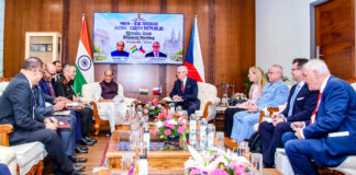 Raksha Mantri holds bilateral talks with 1st Deputy Prime Minister and Minister of Industry & Trade of Czech Republic The Union Minister for Defence, Shri Rajnath Singh held a bilateral meeting with 1st Deputy Prime Minister and Minister of Industry and Trade of Czech Republic, Mr Karel Havlícek, in New Delhi on October 13, 2026.