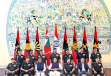 Shri Rajnath Singh releases Land Warfare Doctrine to strengthen Army’s future readiness The Union Minister for Defence, Shri Rajnath Singh in a group photograph during the Army Commanders’ Conference, in New Delhi on October 23, 2026.