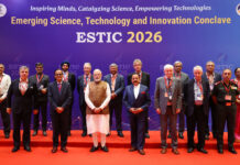 PM inaugurates Emerging Science, Technology and Innovation Conclave 2026 PM in a group photograph during the inauguration of the Emerging Science, Technology and Innovation Conclave, 2026 at Bharat Mandapam, in New Delhi, on October 27, 2026.