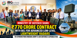 Ministry of Defence Signs ₹770 Crore Contract with BEL for Advanced Low-Level Lightweight Radars Ministry of Defence Signs ₹770 Crore Contract with BEL for Advanced Low-Level Lightweight Radars