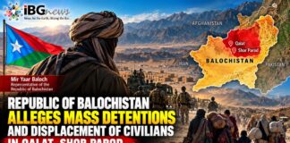 Republic of Balochistan Alleges Mass Detentions and Displacement of Civilians in Qalat and Shor Parod Republic of Balochistan Alleges Mass Detentions and Displacement of Civilians in Qalat and Shor Parod