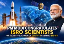PM Modi Congratulates ISRO Scientists on Successful Launch of GSLV-F18 Carrying NVS-03 PM Modi Congratulates ISRO Scientists on Successful Launch of GSLV-F18 Carrying NVS-03