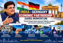 India–Germany Economic Partnership Gains Momentum as Piyush Goyal Meets Industry and Research Leaders in Berlin India–Germany Economic Partnership Gains Momentum as Piyush Goyal Meets Industry and Research Leaders in Berlin