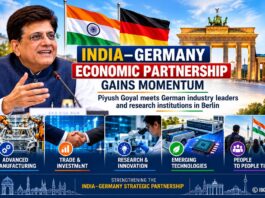 India–Germany Economic Partnership Gains Momentum as Piyush Goyal Meets Industry and Research Leaders in Berlin