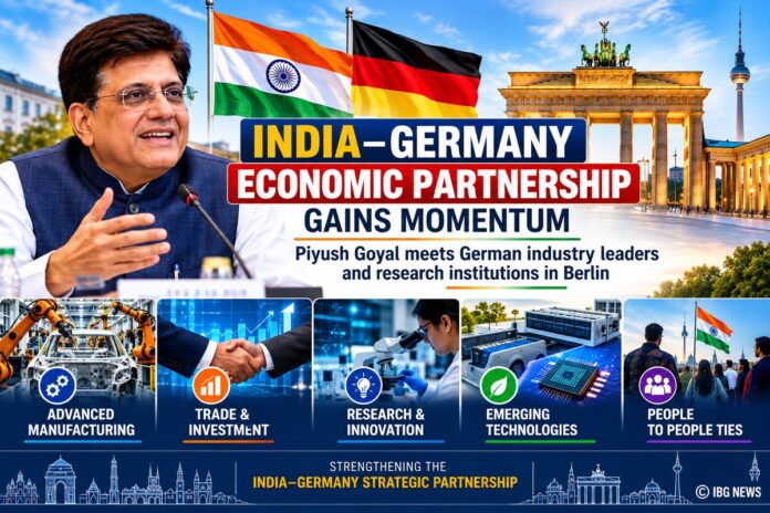 India–Germany Economic Partnership Gains Momentum as Piyush Goyal Meets Industry and Research Leaders in Berlin