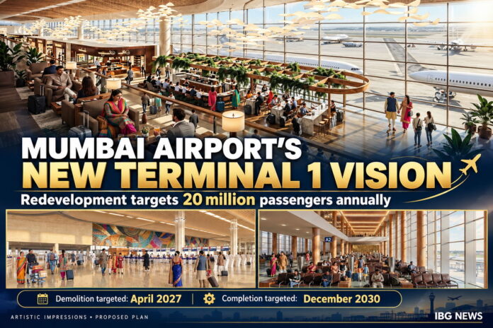 Mumbai Airport Terminal 1 Redevelopment Targets 2030 Completion, Capacity to Reach 20 Million Passengers
