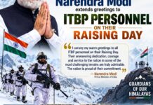 Prime Minister extends greetings to ITBP personnel on their Raising Day