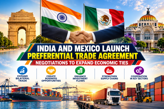 India and Mexico Launch Preferential Trade Agreement Negotiations to Boost Bilateral Trade