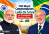 PM Modi Congratulates Lula on Presidential Election Victory, Reaffirms India-Brazil Strategic Partnership PM Modi Congratulates Lula on Presidential Election Victory, Reaffirms India-Brazil Strategic Partnership