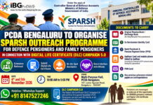 PCDA Bengaluru to Hold SPARSH Outreach Programme for Defence Pensioners on November 4–5 PCDA Bengaluru SPARSH