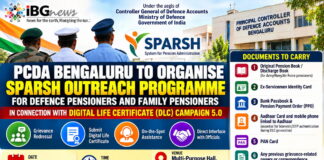 PCDA Bengaluru to Hold SPARSH Outreach Programme for Defence Pensioners on November 4–5 PCDA Bengaluru SPARSH