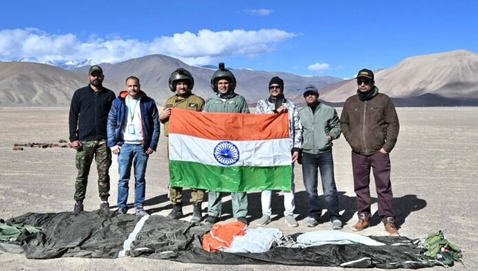 DRDO Conducts Maiden Live Jump of Advanced High-Altitude Parachute.