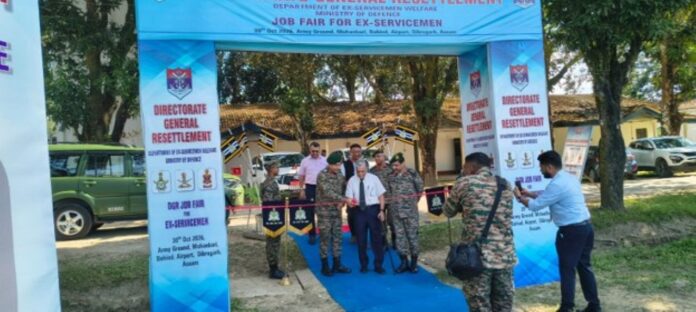 DGR Organises Ex-Servicemen Job Fair at Dibrugarh, Assam, Connecting Veterans with Employment Opportunities.