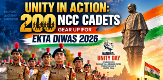 Unity in Action: 200 NCC Cadets Prepare for Ekta Diwas 2026 at Statue of Unity Unity in Action: 200 NCC Cadets Prepare for Ekta Diwas 2026 at Statue of Unity
