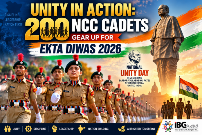 Unity in Action: 200 NCC Cadets Prepare for Ekta Diwas 2026 at Statue of Unity