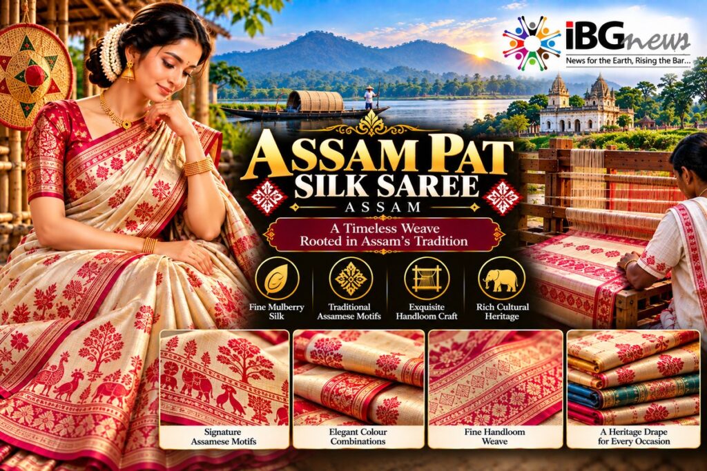 Assam Pat Silk Saree — Assam