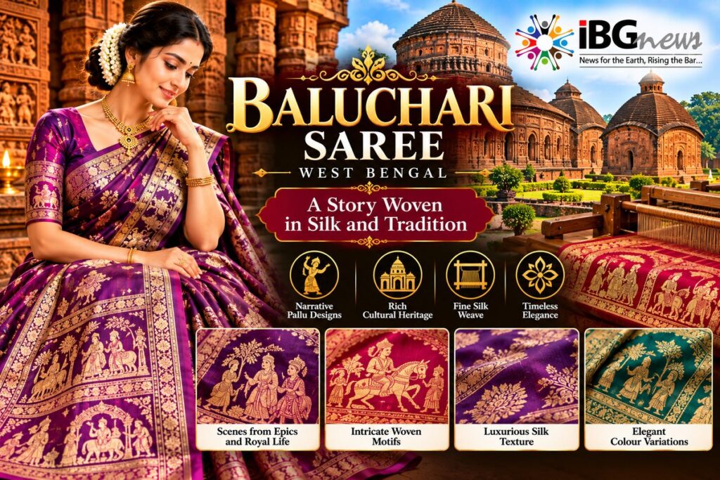 Baluchari Saree — West Bengal