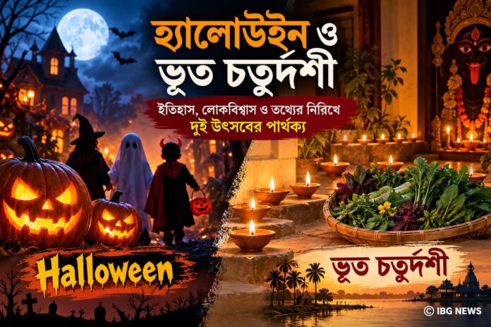 হ্যালোউইন ও ভূত চতুর্দশী: ইতিহাস, লোকবিশ্বাস ও তথ্যের নিরিখে দুই উৎসবের পার্থক্য