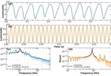 Unveiling the impact of black hole spin on flickering of light emitted from matter around the black hole Time series of luminosity for two different 𝛼=0.01, 0.035, and their corresponding power density spectrum (PDS) is shown for the model A91.2. We assume black hole mass is 10M⊙.