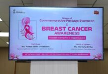 Department of Posts Issues Commemorative Postage Stamps to Promote Breast Cancer Awareness Department of Posts Issues Commemorative Postage Stamps to Promote Breast Cancer Awareness, with Support from Union Ministry of Health and Family Welfare.
